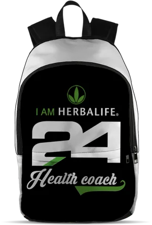 Herbalife Health Coach Branded Backpack PNG Image