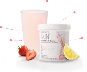 Herbalife Skin Collagen Beauty Booster Product Display PNG Image