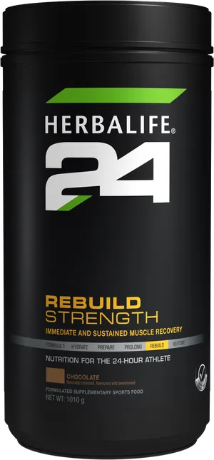 Herbalife24 Rebuild Strength Chocolate Product PNG Image