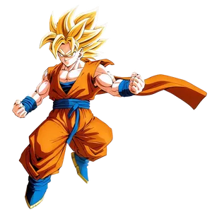 Heroic Goku Ssj3 Pose Png Beh3 PNG Image