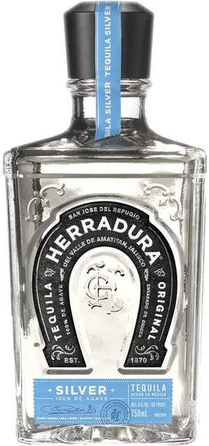 Herradura Silver Tequila Bottle PNG Image