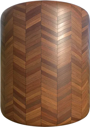 Herringbone Wood Floor Curved Surface PNG Image