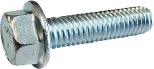 Hex Head Metal Screw PNG Image