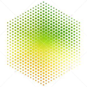 Hexagonal Gradient Pattern PNG Image