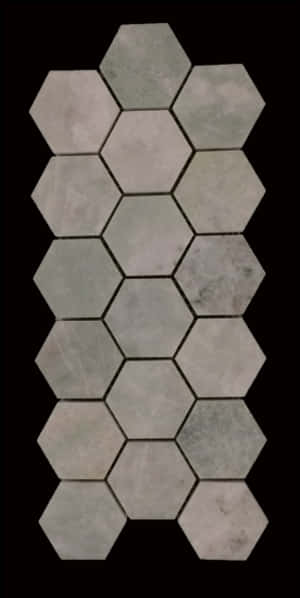 Hexagonal Tile Pattern PNG image with transparent background