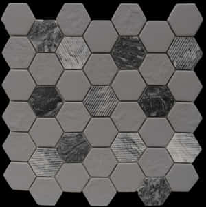 Hexagonal Tile Pattern Texture PNG image with transparent background