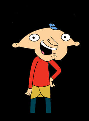 Hey Arnold Cartoon Character PNG image with transparent background
