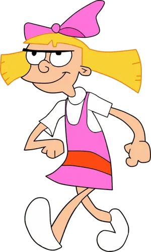 Hey Arnold Character Walking PNG Image