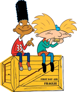 Hey Arnold Characters Geraldand Arnold PNG Image