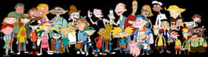 Hey Arnold Characters Lineup PNG image with transparent background