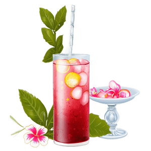 Hibiscus Iced Tea Charm PNG xra PNG