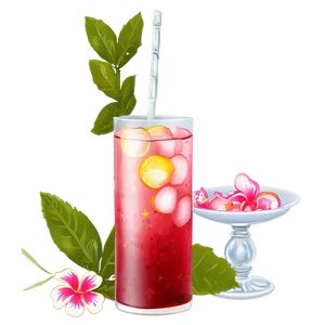 Hibiscus Iced Tea Charm Png Xra PNG Image