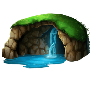 Hidden Cave Entrance PNG 06252024 PNG