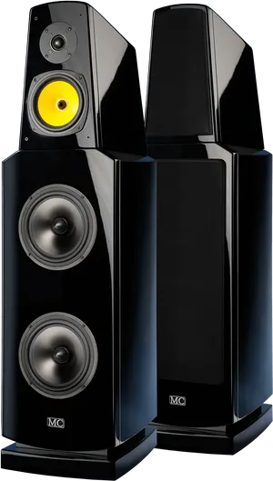 High End Floorstanding Speakers PNG Image