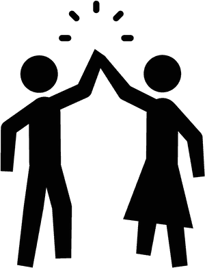 Family Love Computer Icons Clip Art - Man Icon High Five, HD Png Download PNG image with transparent background