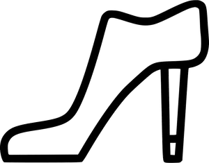 High Heel Icon Silhouette PNG Image