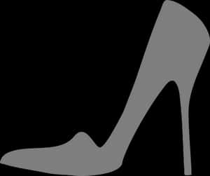High Heel Silhouette PNG with transparent background