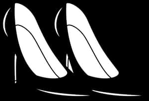 High Heel Silhouette Graphic PNG image with transparent background