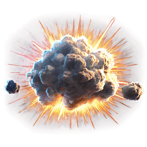 High Impact Explosion Artwork PNG sox27 PNG image with transparent background