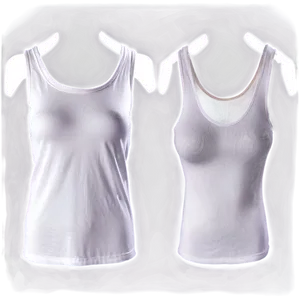 High Neck White Tank Top Png Dpw PNG Image