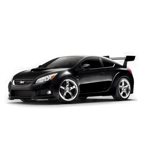 High Performance Black Car Png Vtg PNG Image