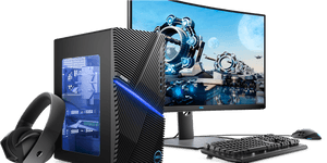 High Performance Gaming Setup PNG image with transparent background