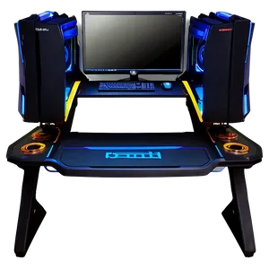 High-tech Gaming Desk Png Xvs PNG Image