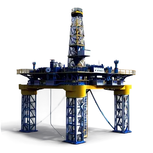 High-tech Oil Drilling Platform Png 36 PNG Image