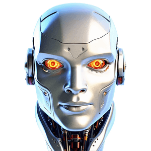 High-Tech Robot Head PNG 06212024 PNG