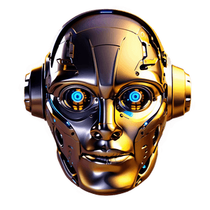 High-Tech Robot Head PNG toe PNG
