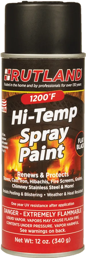 High Temperature Resistant Spray Paint Can PNG Image