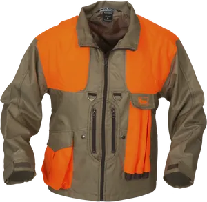 High Visibility Work Jacket PNG Image