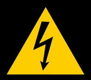 High Voltage Warning Sign PNG image with transparent background