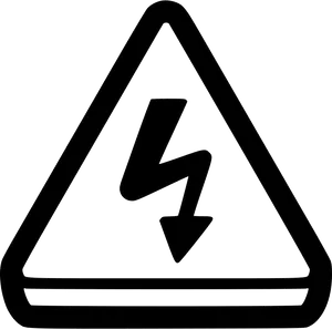 High Voltage Warning Sign PNG Image