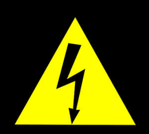 High Voltage Warning Sign PNG image with transparent background