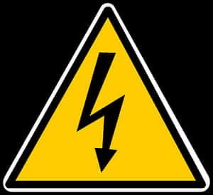 High Voltage Warning Sign PNG image with transparent background