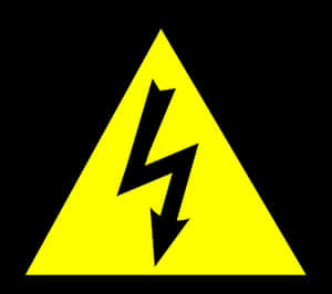 High Voltage Warning Sign PNG image with transparent background