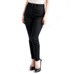 High Waisted Black Pants Png 79 PNG Image