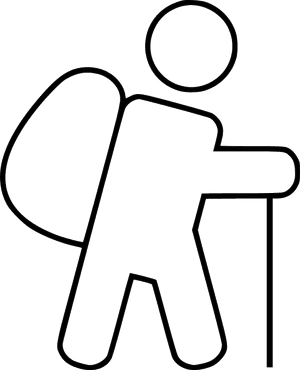 Hiking - Line Art, HD Png Download PNG with transparent background