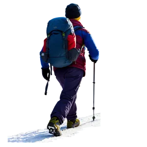 Hiker In Snow Png Cdn PNG Image