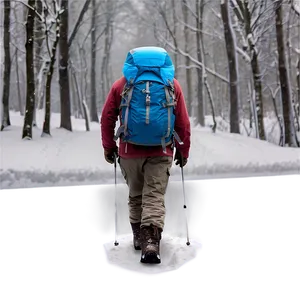 Hiker In Snow Png Soj PNG Image