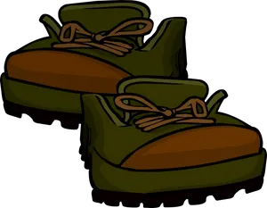 Hiking Boots Illustration PNG Image