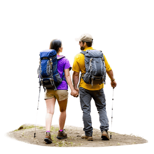 Hiking Couple Adventure PNG jar23 PNG image with transparent background