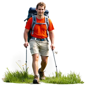 Hiking Through Meadows Png 39 PNG Image