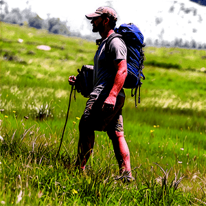 Hiking Through Meadows PNG nnd57 PNG image with transparent background