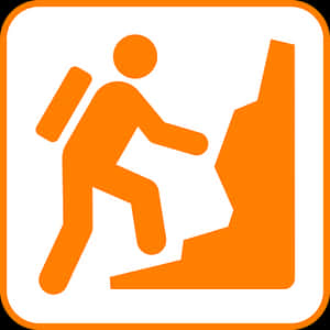 Hiking Trail Sign Icon PNG image with transparent background