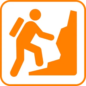 Hiking Trail Sign Icon PNG Image