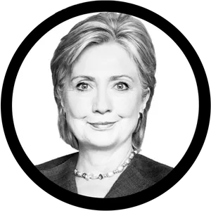 Hillary Clinton Portrait PNG Image