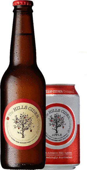 Hills Cider Bottleand Can PNG Image