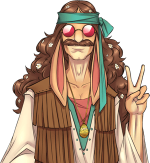 Hippie Easter Bunny, HD Png Download PNG image with transparent background